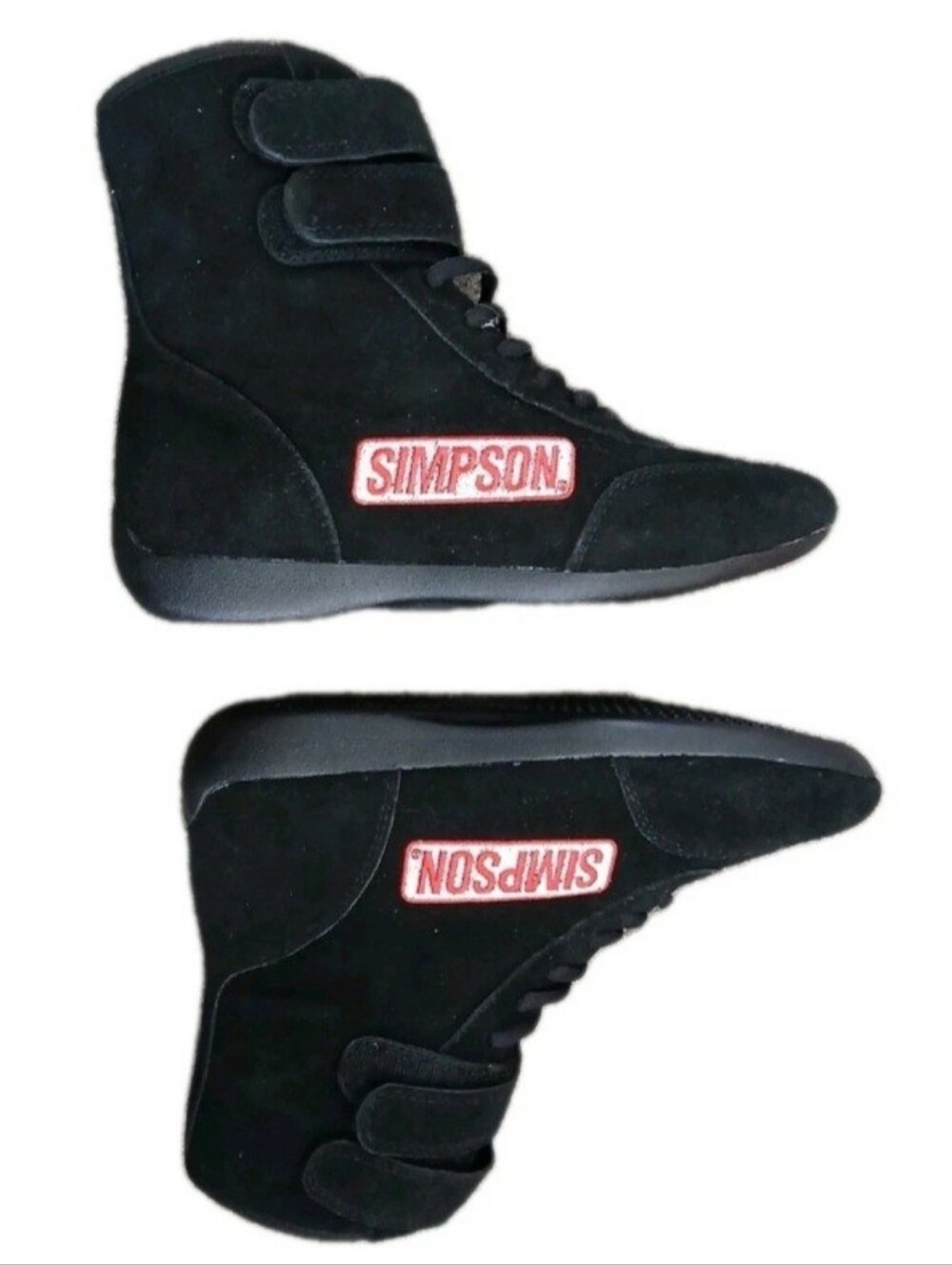Simpson Women's Black Lace-Up Suede Ankle Boots